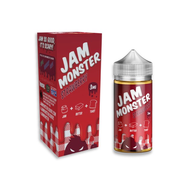 Jam Monster Strawberry E-Liquid 100ml -  U.S.A. Warehouse (Only ship to USA)