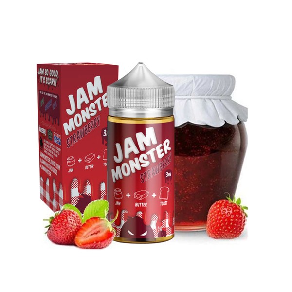 Jam Monster Strawberry E-Liquid 100ml -  U.S.A. Warehouse (Only ship to USA)