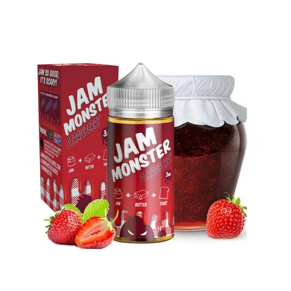 Jam Monster Strawberry E-Liquid 100ml -  U.S.A. Warehouse (Only ship to USA)