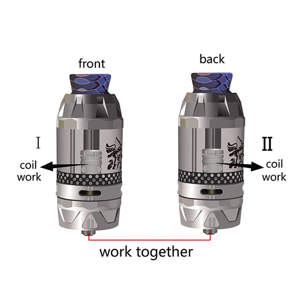 HENGLING Qtank Dual Flavor Sub Ohm Tank Atomizer (5ML)